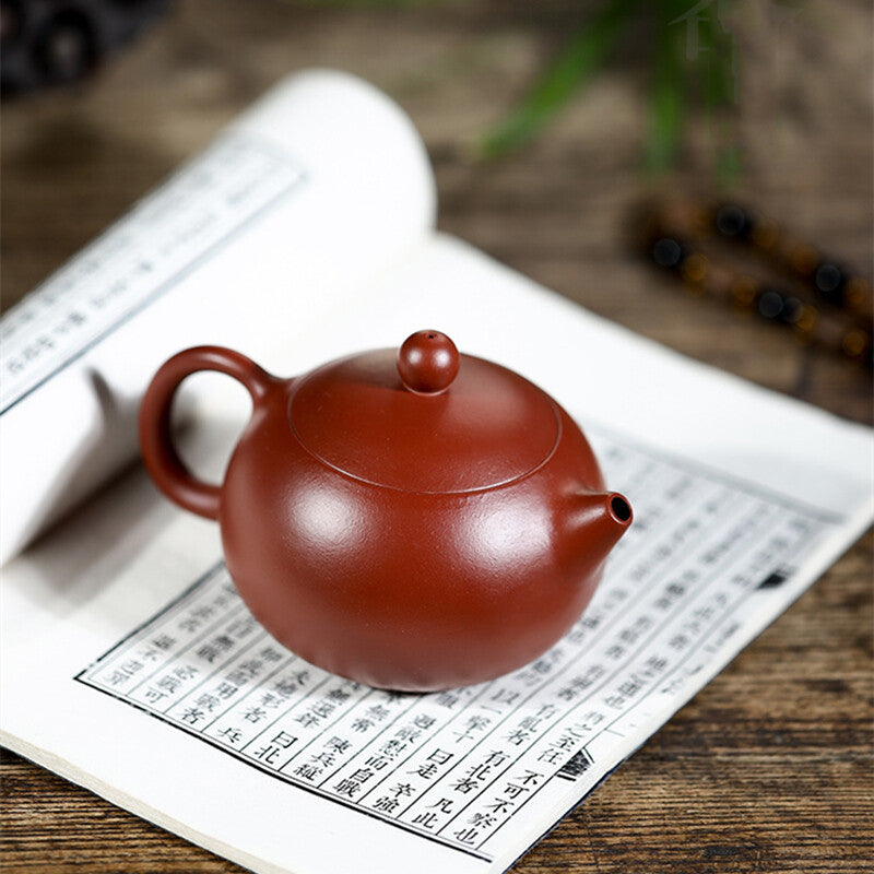 Authentic Yixing Zisha Teapot Handmade Xishi Pot Marked Ball Shaped Infuser Hole