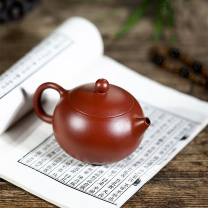 Authentic Yixing Zisha Teapot Handmade Xishi Pot Marked Ball Shaped Infuser Hole