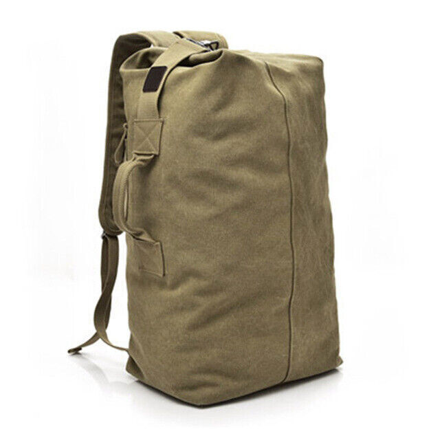 Men's Military Canvas Backpacks Male Shoulder Army Bag Tourist Foldable Bag