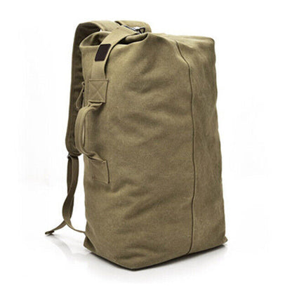 Men's Military Canvas Backpacks Male Shoulder Army Bag Tourist Foldable Bag