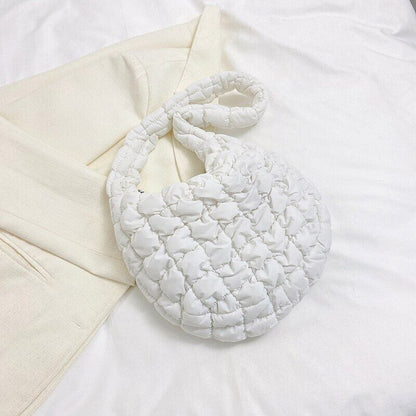 Casual Handbag for Women Cloth Shopper Shopping Bag Fabric Shoulder Side Bag