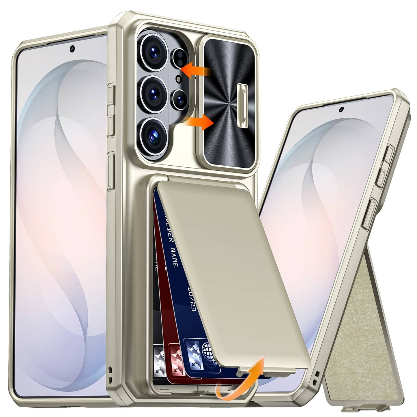 Wallet Case for Samsung Galaxy S26 Ultra/S26 Plus/S26 Card Holder Slide Camera