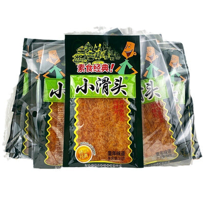 Xiao Huantou Spicy Slices Snacks, Spicy Strips, 90 Packs小滑头辣条薄辣片90包香辣面筋儿时怀旧零食