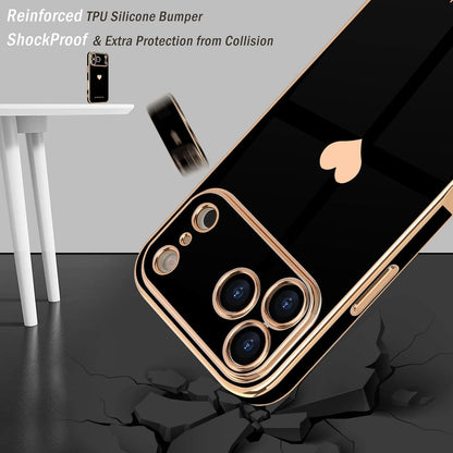 for Iphone 17 Pro Max Case with Screen Protector [2 Pack] Girl Women Cute Girly