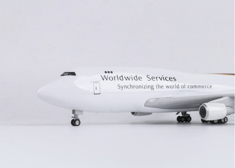 47CM 1:150 UPS BOEING 747-400 Airplane Landing Gears Resin Plane Aircraft Model
