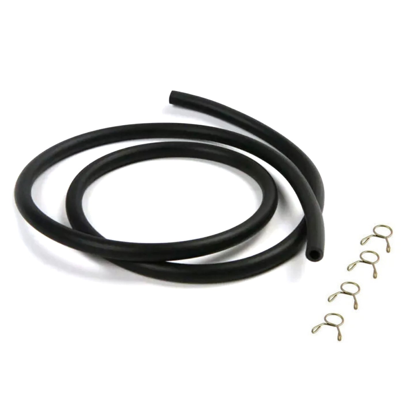 4mm ID 8mm OD 50cm Petrol Pipe Fuel Tube w/Clamps For Small Engines Universal