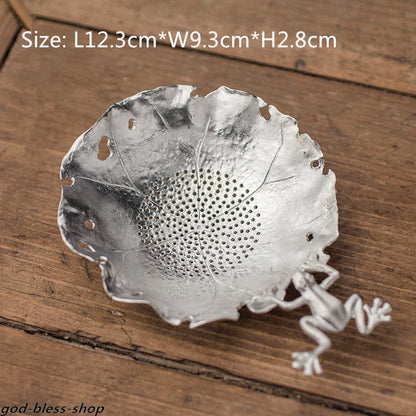 Pure Tin Filter Net Chinese Tea Set Accessories Tea Strainer Creative Net New
