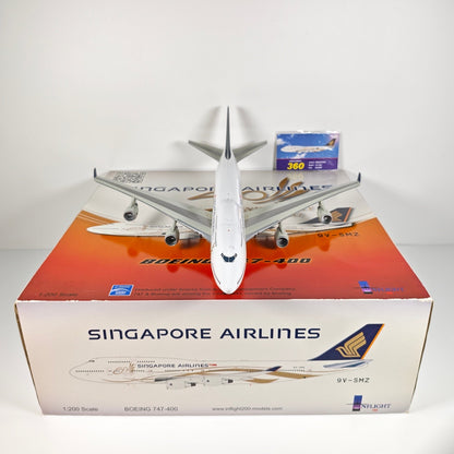 1:200 InFlight Singapore Airlines B747-400 9V-SMZ Airplane Diecast Plane Model