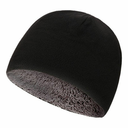 Fleece Hat Winter Warm Velvet Thick Hooded Cap Windproof Cycling Sports Running