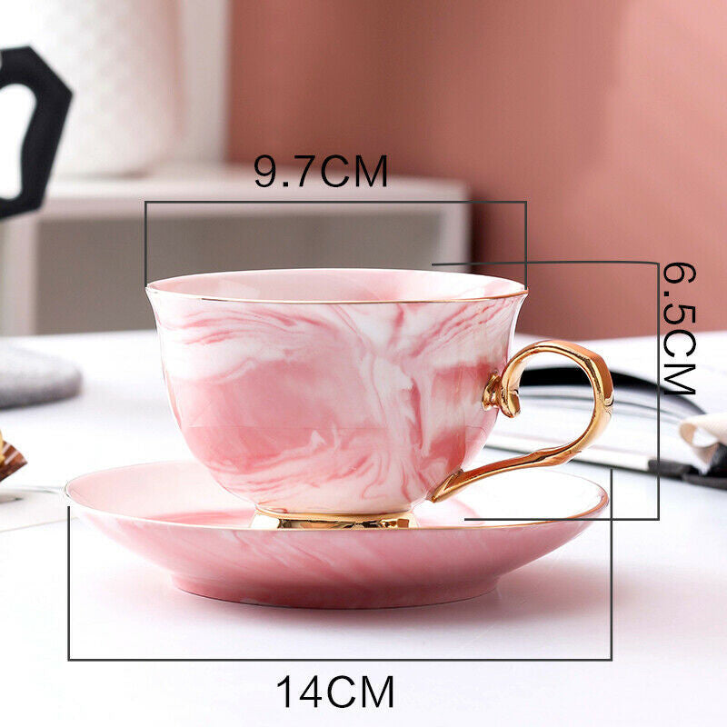 Fashion Ceramic Coffee Mug Office Milk Tea Cup Marbling Design Cup