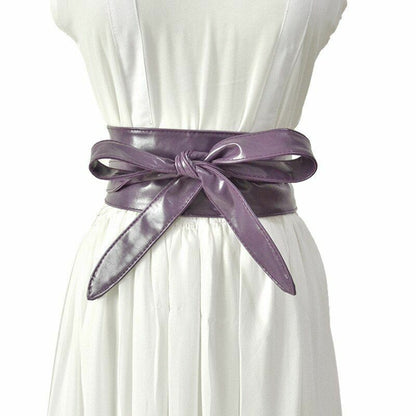 Women Corset Belt Ladies Wide Leather Waistbands Fashion Dress High Waist Wrap