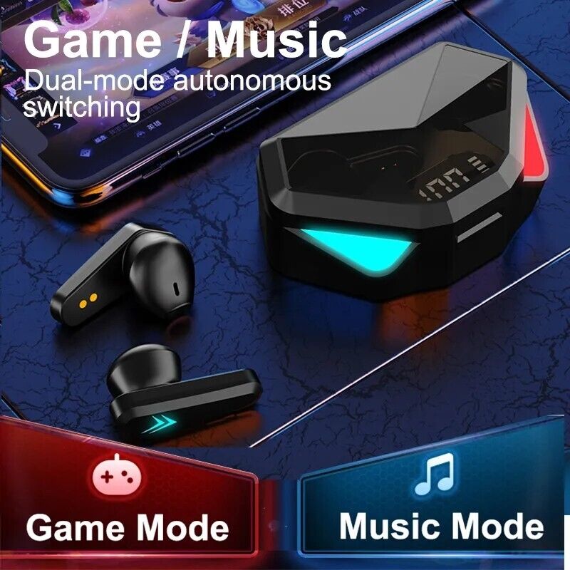 TWS Bluetooth Earbuds Waterproof Bluetooth 5.1 Headset Noise Cancelling Wireless