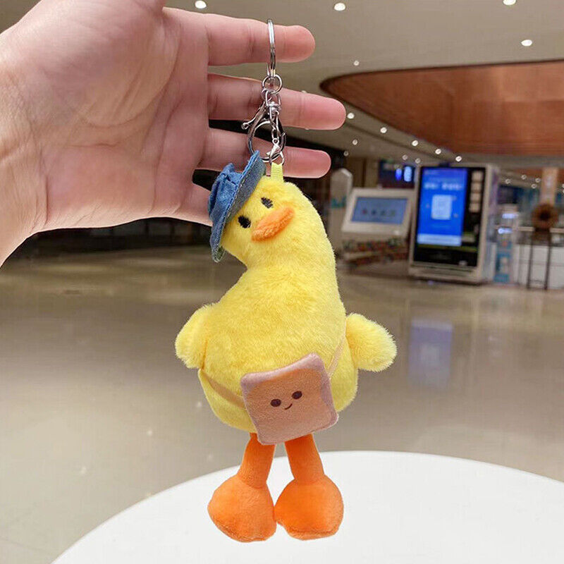 Cute Plush Keychain Women Doll Keychain Cartoon Lovely Duck Car Bag Accessory