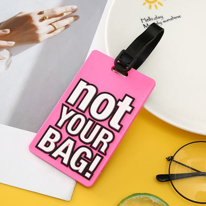 Luggage Tags PVC Hang Tag Baggage Labels Name Address Suitcase Travel Holiday