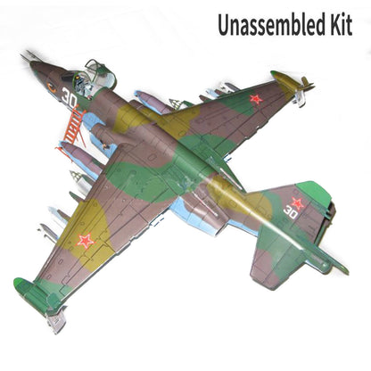 DIY 1:33 Paper Model Su-25 Attack Aircraft Model Fighter Handmade Craft Gift