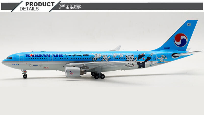 1:200 30CM JC WINGS KOREAN AIR AIRBUS A330-200 Passenger Airplane Diecast Model