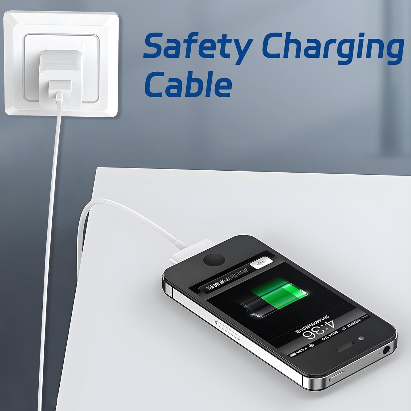 30 Pin USB Data Sync Cable Charger for Lot iPhone 4 4G 4S iPod Nano iPad 1/2/3