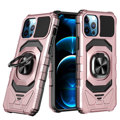 For iPhone 17 Pro Max/16/15 with 360° Rotation Kickstand Phone Case