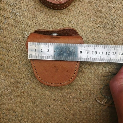 Vintage 1970s Leather Pouch for Goggles, Keys, Fishing Gear
