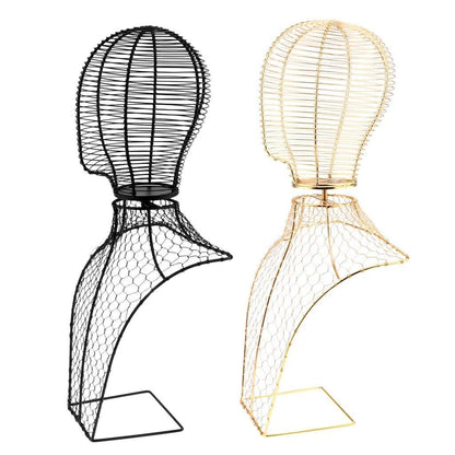 Wig Stands Metal Head Half Of Body Part Mannequin Sport Cap Scarf Display Holder