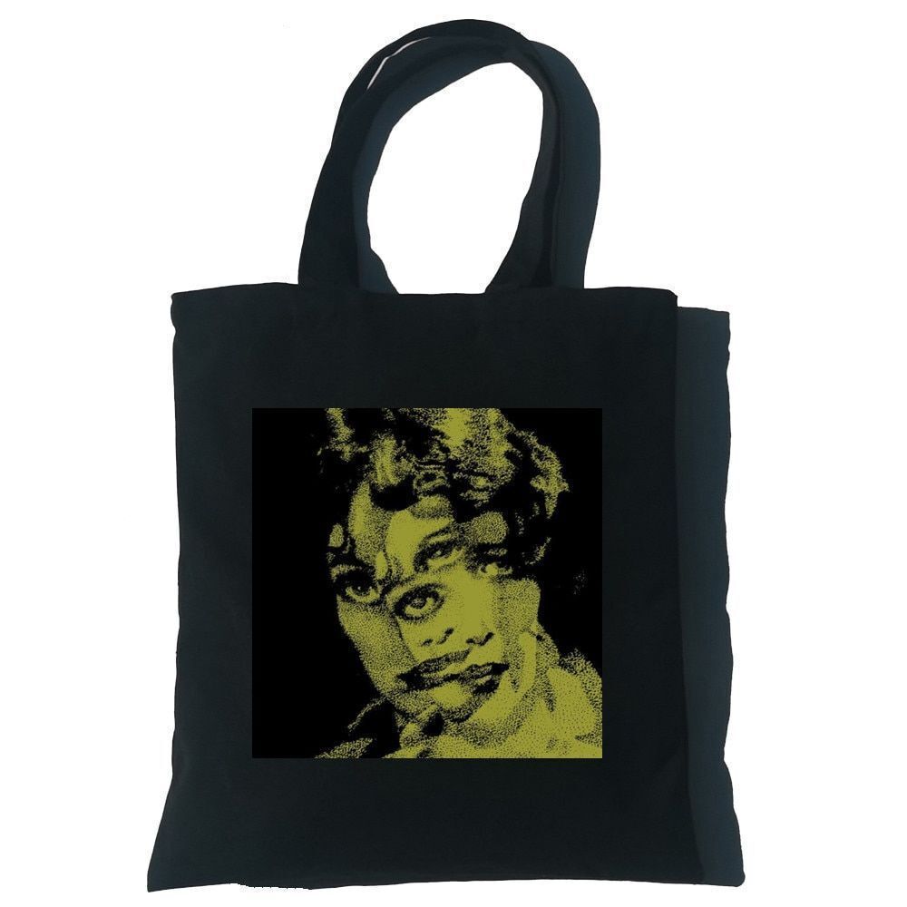 Punk Vintage Large Cartoon Canvas Bag Gothic Shopper Bag Shoulder Bag Pocket 1PC
