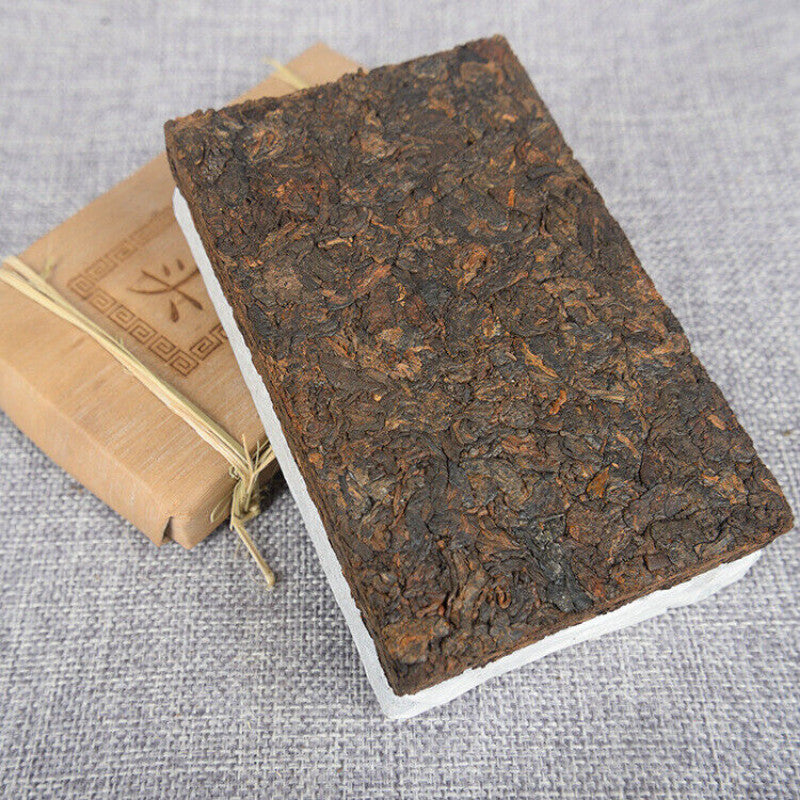 Natural Black Tea 250g Pu-erh Tea Old Tea Head Golden Bud Brick Ripe Tea Brick