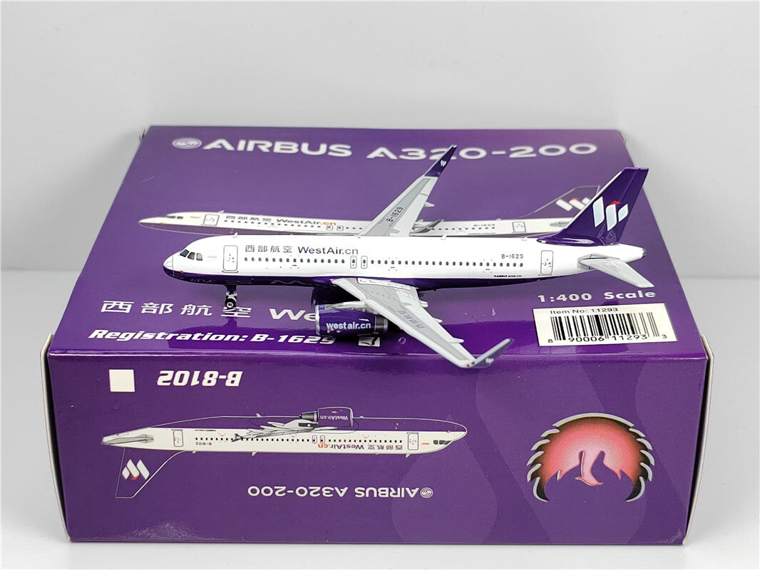 1:400 Phoenix WestAir AIRBUS A320 Airplane Diecast Aircraft Plane Model