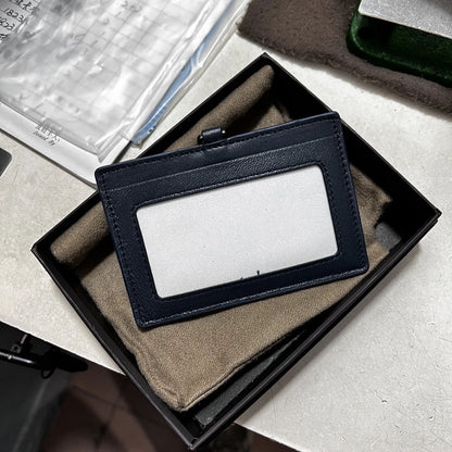 Card Holder 100% Sheepskin Bag Woven Men's Name Card Women's Employee Bags 2023