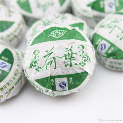 Lotus Leaf Chinese Health Tea Cake Yunnan Pu-erh Tuo Puer Tea Ripe Puer