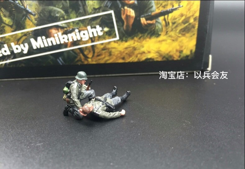 1/72 21Pcs German Army World War II Combat Team Soldiers Model
