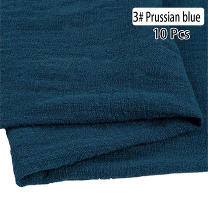 10PCS Napkins Retro Cotton Tea Towel Wedding Supplies Home Table Decor