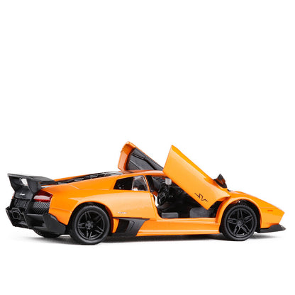 1/36 Scale Lamborghini Murcielago LP670-4 SV Model Car Diecast Toy Cars Orange