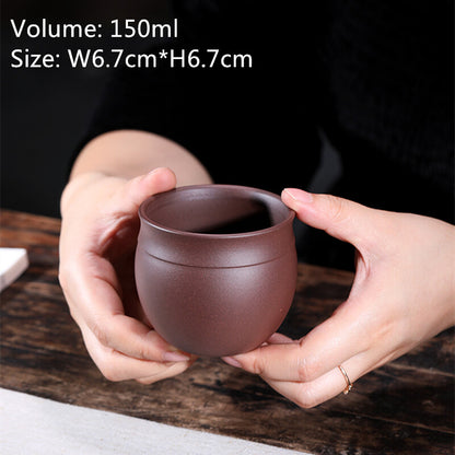 true yixing zisha tea cup marked master cup original ore dahongpao clay cup new