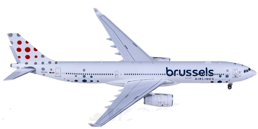 1:400 JC Wings Brussels AIRBUS A330-300 Passenger Plane Diecast Aircraft Model