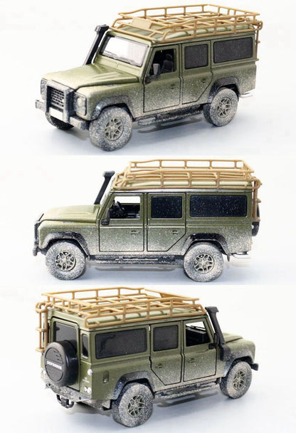 1:32 Diecast 2010 Land Rover Defender Metal Car Model Toy Door Open Sound Light