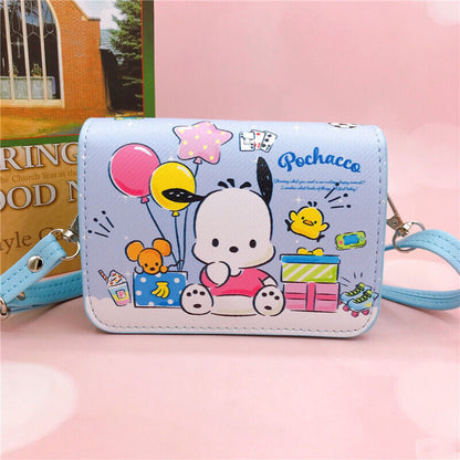 Cute Girl's Kuromi My Melody Cinnamoroll Crossbody Messenger Shoulder Bag Gift A
