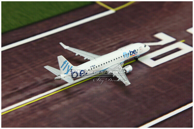 1:400 JC Wings Flybe Embraer ERJ 170-200STD Airplane Diecast Aircraft Model