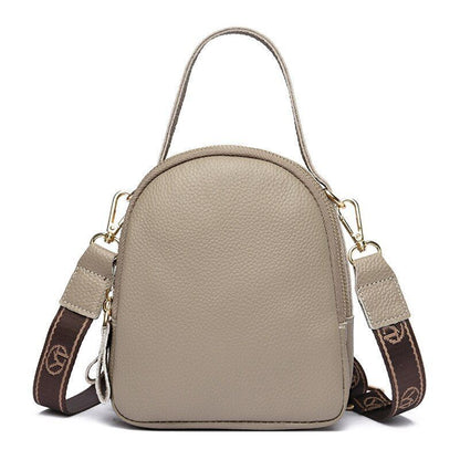 Messenger Purse Handbags Genuine Leather Vintage Casual Shoulder Bag 15*18*6.5CM
