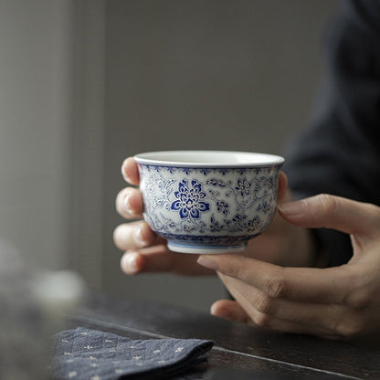 Chinese Tea Cup Blue-and-white Porcelain Master Cup 120ml Ceramic Cup Of Tea New