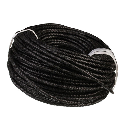 Bolo Tie Leather Rope 4mm DIY Hand-Woven Bracelet Necklace Material 10 Meter Set