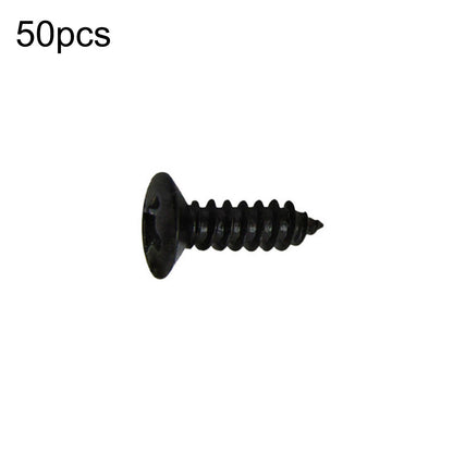 50Pcs/Set Black Electric Guitar Bass Pickguard Screws For Fender Strat/Tele