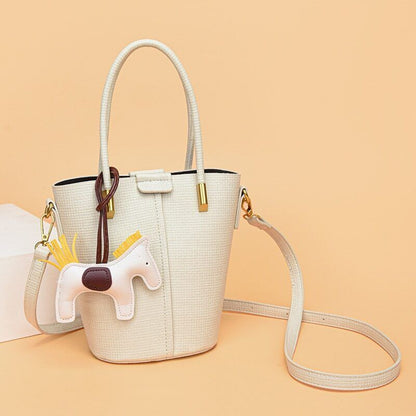 2piece/set Cowhide Women's Handbags Ladies Tote Women Shoulder Crossbody Bag
