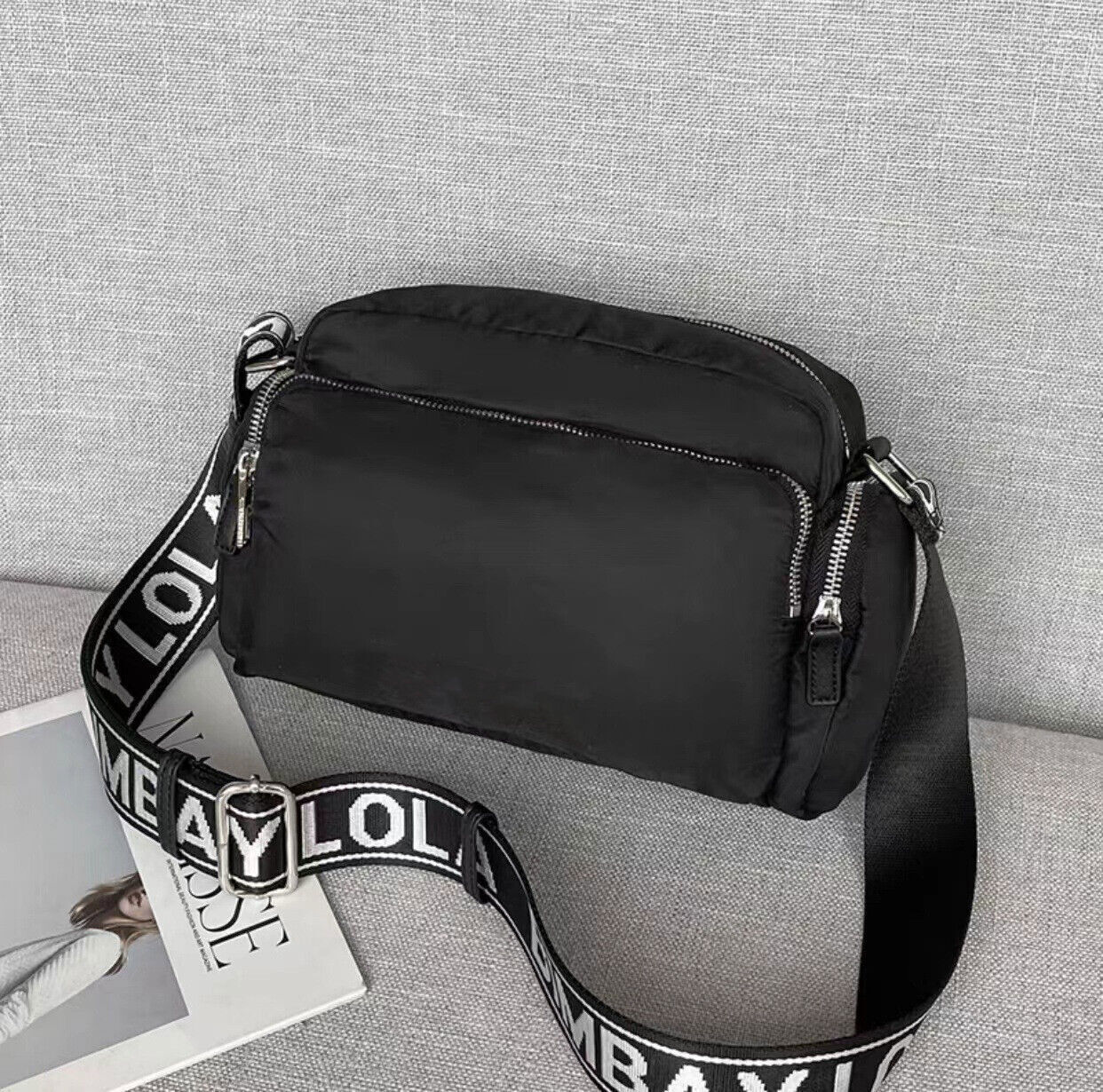 Waterproof Oxford Cloth Shoulder Bag - Simple Fashionable Women's Crossbody Bag