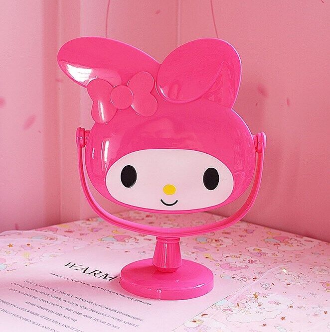 New Cute My Melody Desk Table Bow Women Make-up Mirror Cosmetic Mirror