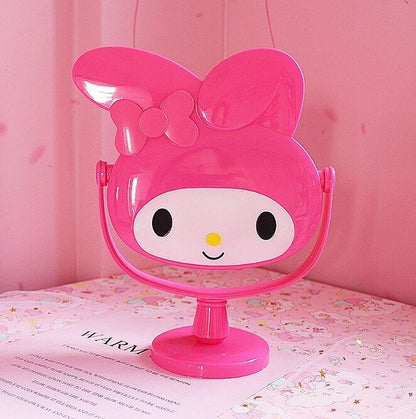 New Cute My Melody Desk Table Bow Women Make-up Mirror Cosmetic Mirror