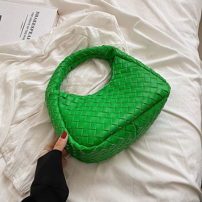 Small SYNTHETIC Leather Woven Tote Bags Shoulder Bag Fashion Summer Handbags Sac