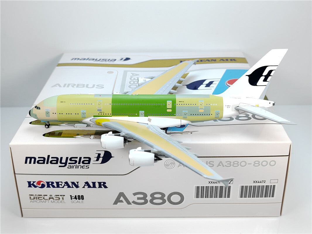 1:400 JC Wings malaysia airlines A380 Passenger Airplane Diecast Aircraft Model