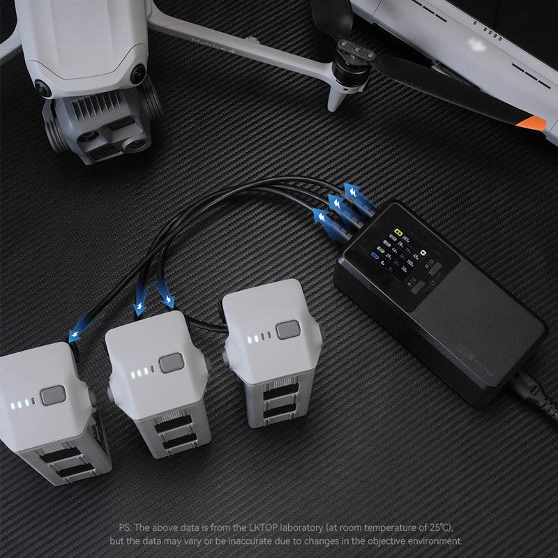 LKTOP 3-Channel Fast Charger for DJI Matrice 4 – 200W Triple Battery Charging
