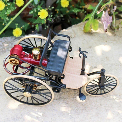 1:12 1886 Mercedes-Benz Patent Motor Alloy Classic Car Tricycle Model Toy Hobby