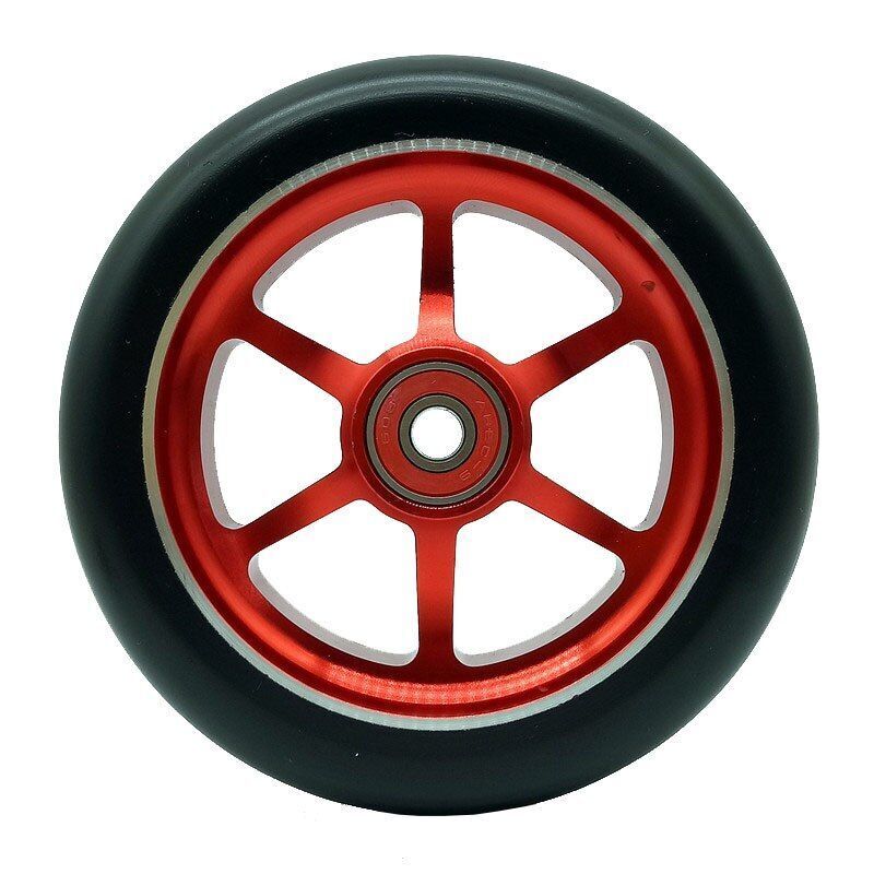 4pcs Stunt Scooter Wheels 100mm Aluminum Alloy Hub High-elastic PU Skates Wheels